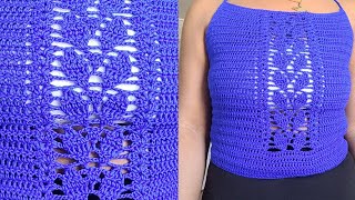 Crochet Halter Top Tutorial [upl. by Ayital]