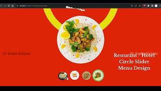 Restaurant  Hotel Circle slider  Menu Design  ‪SLCodeHelper html5 csstutorial webdevelopment [upl. by Nitsyrk]