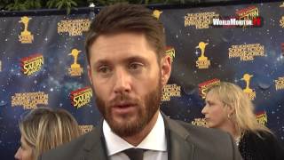 Jensen Ackles Hilarious Interview at 42nd Annual Saturn Awards [upl. by Yllitnahc]