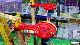 Hapetoys Quadrilla Marble run World Cup 2022 E4 [upl. by Cohbert505]