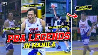 PBA LEGENDS REUNION JOHNNY ABARRIENTOS BONG ALVAREZ ALVIN PATRIMONIO AT MARLOU AQUINO [upl. by Ney]