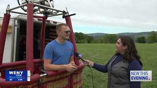 First Finger Lakes Hot Air Balloon and Music Festival held in Watkins Glen [upl. by Hewart]