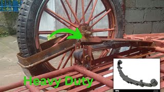 How to Make Tricycle SIDEWHEEL SWING ARM Leaf Spring Type [upl. by Ainnet966]