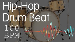 Hip Hop Drum Track  100 Bpm  High Quality [upl. by Lusa770]