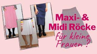 Maxiröcke für KLEINE Frauen richtig kombinieren🙋‍♀️ Petite Fashion [upl. by Fineman]