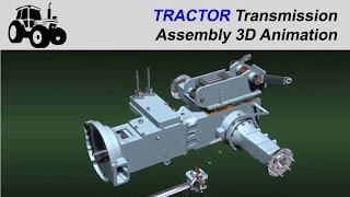 Traktör 2 Transmisyon Montajı 3D Animasyon [upl. by Bertila]