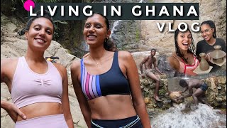 LIVING IN GHANA VLOG  Traditional Pottery Waterfalls Nightlife [upl. by Eselahc451]