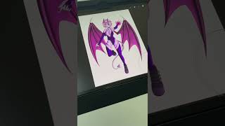 This is Succubus MomokoDrawing took me 23h to make in ProcreateArtist Art Anime OC [upl. by Enilekaj]