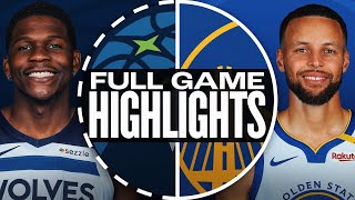 TIMBERWOLVES at WARRIORS  FULL GAME HIGHLIGHTS  December 6 2024 [upl. by Tavi107]