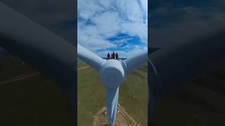 The HighRisk Job of a Wind Turbine Technician highriskjob windmill telugufacts shorts turbine [upl. by Orelie]