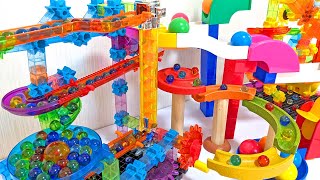 Marble run race ☆ Summary video of over 10 types of Colorful marble Compilation long video [upl. by Joscelin]