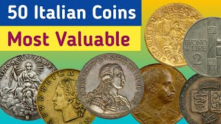 Most Expensive Coins Of Italy  Top 50 Rare Italian Coins Value [upl. by Jemena]