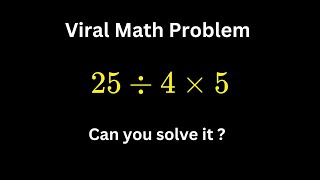 Tricky Math Problem  can you solve  mathshort viralmathtrick pemdas arithmetic mathhelp [upl. by Gershom477]