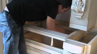 How to install white epoxy Grass drawer slides into a cabinet [upl. by Ellga460]