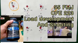 Testing CFE223 and 223 55 grain FMJ bullets Load Development [upl. by Rama]