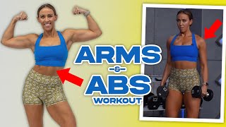 Toned Arms and Strong Abs Workout [upl. by Lac]