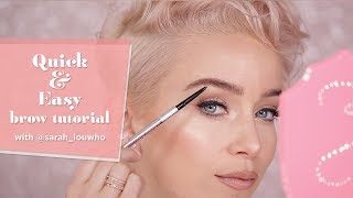 Quick amp Easy Brow Tutorial  Precisely My Brow Pencil with sarahlouwho [upl. by Sineray370]