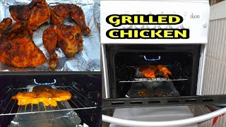 How to make grilled chicken using gas ovencooking range GRILLED CHICKEN [upl. by Mongeau]