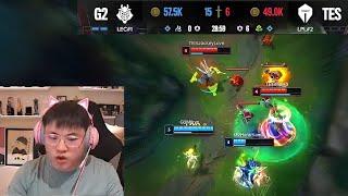 Uzi Reaction G2 Dominating TES  MSI 2024  Full 3 Game Highlight [upl. by Obidiah]