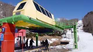 Versant du Midi 7  Bromont montagne dexpériences  Doppelmayr Quad Chairlift [upl. by Ediva]