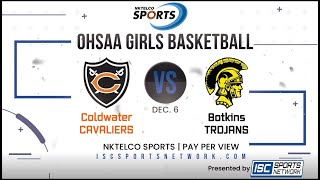 Coldwater at Botkins Girls Varsity Basketball 221206 [upl. by Anah671]