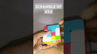 Scrambling of 4x4 Rubiks cube shortvideo puzzle viralshort2024 [upl. by Emelia]