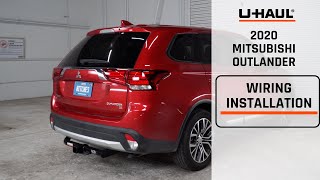 2020 Mitsubishi Outlander Trailer Wiring Harness Installation [upl. by Partridge]