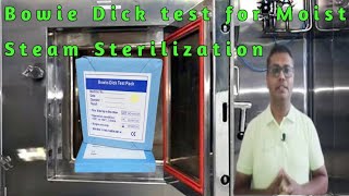 Bowie Dick test for Moist heat sterilizer [upl. by Bikales504]