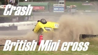 Big crash British Mini cross Eurocircuit Valkenswaard [upl. by Ynamreg]