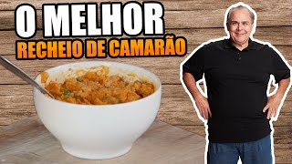 Recheio de Camarão Fácil e Muito Gostoso do Chef Taico para você usar nas mais diversas receitas [upl. by Esiocnarf]