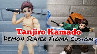 Tanjiro Kamado  Demon Slayer Kimetsu no Yaiba Figma Custom [upl. by Nnylyrehc]