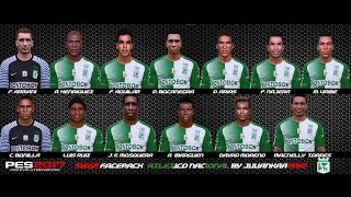 PES 2017 MegaFacePack Atletico Nacional By JuuanKaa1990 [upl. by Nauqes]