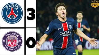 Résumé du match PSG 30 TOULOUSE et moments importants [upl. by Suter]