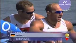 K2 500m men ICF Canoe Sprint World Championships Szeged 2006 [upl. by Zelig]