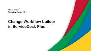 Change workflow builder [upl. by Sydel905]