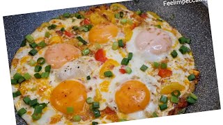 SPANISH EGGS with Diced Chicken Breast Irish Potatoes 🥔 and Tomatoes 🍅 Quick amp healthy recipe [upl. by Adnawuj]