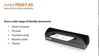 Ambir PS667 Simplex A6 Card Scanner [upl. by Ayekram]