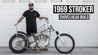 Third Times a Charm  Mikeys 1969 Shovelhead Build [upl. by Mairhpe]