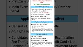 IBPS RRB Notification 2024  IBPS RRB PO Notification 2024  IBPS RRB Vacancy 2024  IBPS RRB [upl. by Rivera]