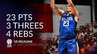 Tristan Da Silva 23 pts 3 threes 4 rebs vs Pelicans 2024 Summer League [upl. by Craven]