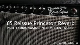 65 Reissue Princeton Reverb  Part 1  Diagnosing Intermittent Noise [upl. by Toddie691]