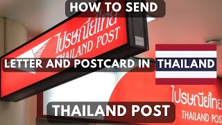 How to send letter and postcard in ThailandThailand Postsend a postcard to yourself🇹🇭 [upl. by Schonfeld]