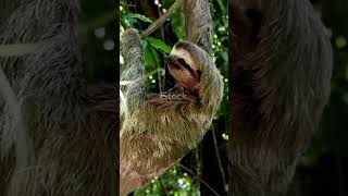 Sloths Are So Lazy They Grow Mold 🌿shorts NatureIsAmazing WildlifeLovers CuteAnimals chill [upl. by Enileuqcaj]