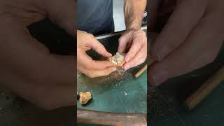 Kalgoorlie Western Australia Gold Cracking open quartz nugget minelab feelsgood [upl. by Eleets]