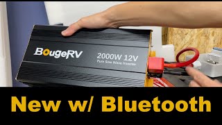 BougeRV 2000W 12V Pure Sine Wave Inverter with Bluetooth  BV122000 [upl. by Chao373]