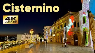 CISTERNINO Italy Walking Tour 4K 🎄 Xmas Atmosphere  With Captions [upl. by Aihcsrop342]