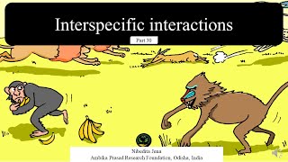 Part 30 EVS Interspecific interactions [upl. by Vi]