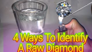 How to check rough diamonds at home 🏘️ 4 Ways To Identify A Raw Diamond [upl. by Newbold]