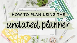 How To Use The Passion Planner Undated Planner [upl. by Acsisnarf]