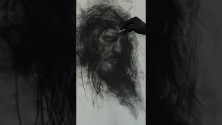 Drawing Christ in Charcoal [upl. by Annayoj]